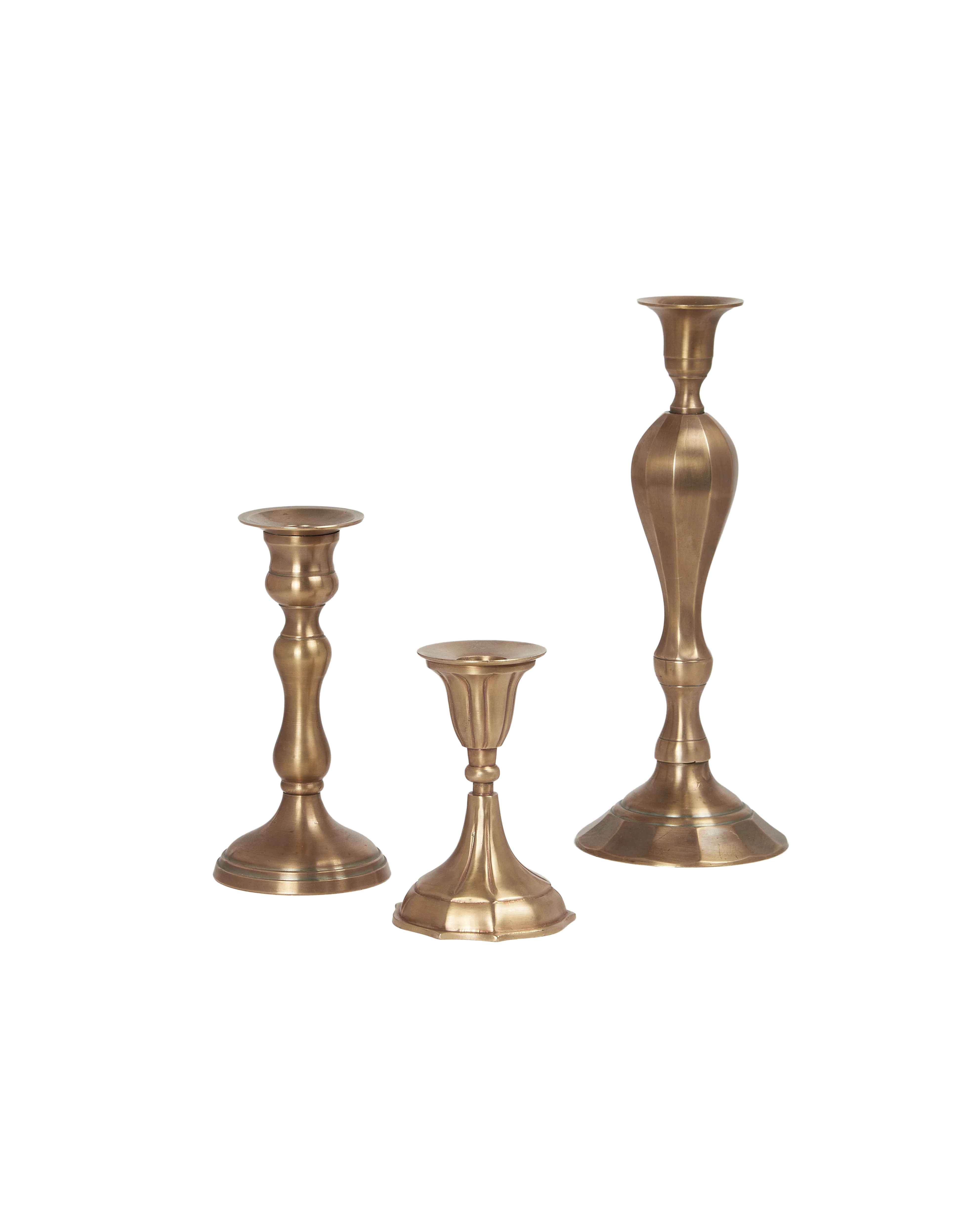 Ambiance Brass Taper Candlestick - Deux - Image 6