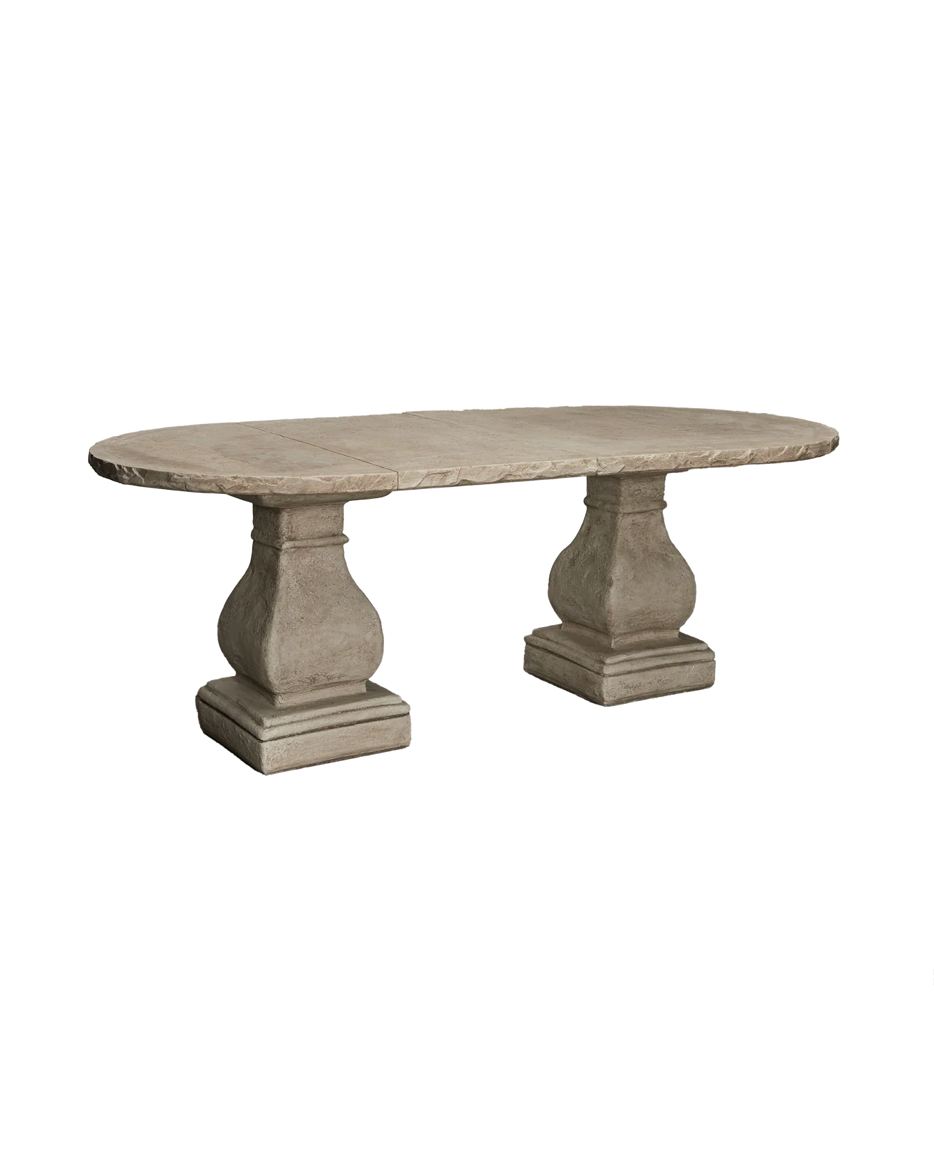 Cast Oval Dining Table - Hewn Edge - Image 2