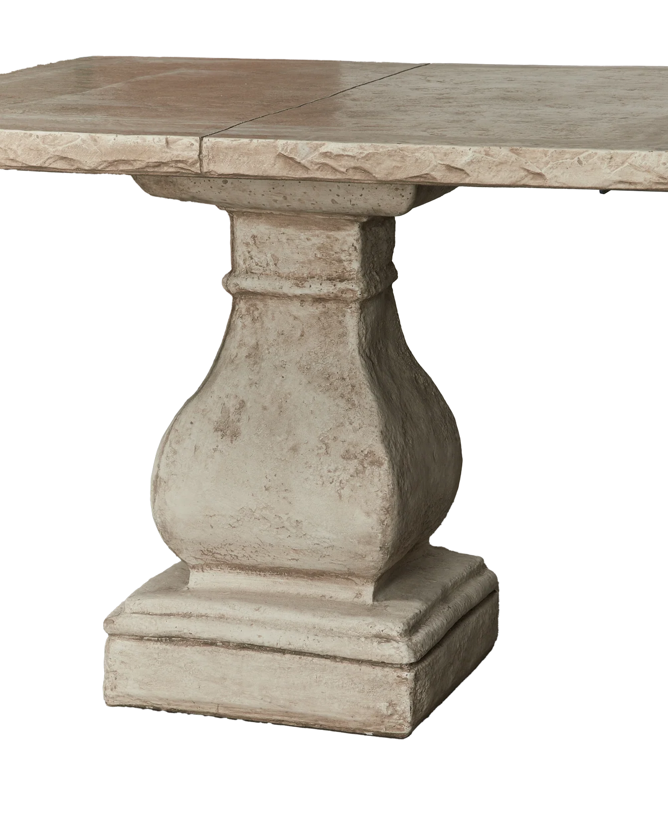 Cast Rectangle Dining Table - Hewn Edge - Image 5