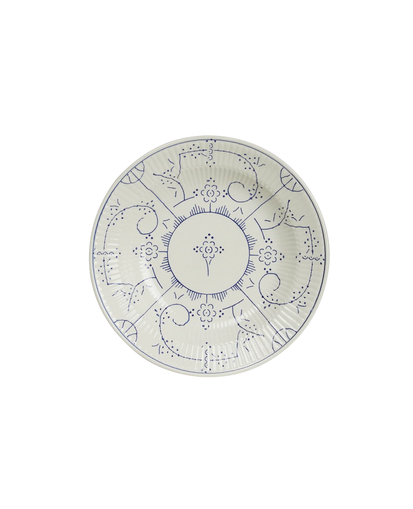 Royal Boch Dinner Bowl - Blue Floral