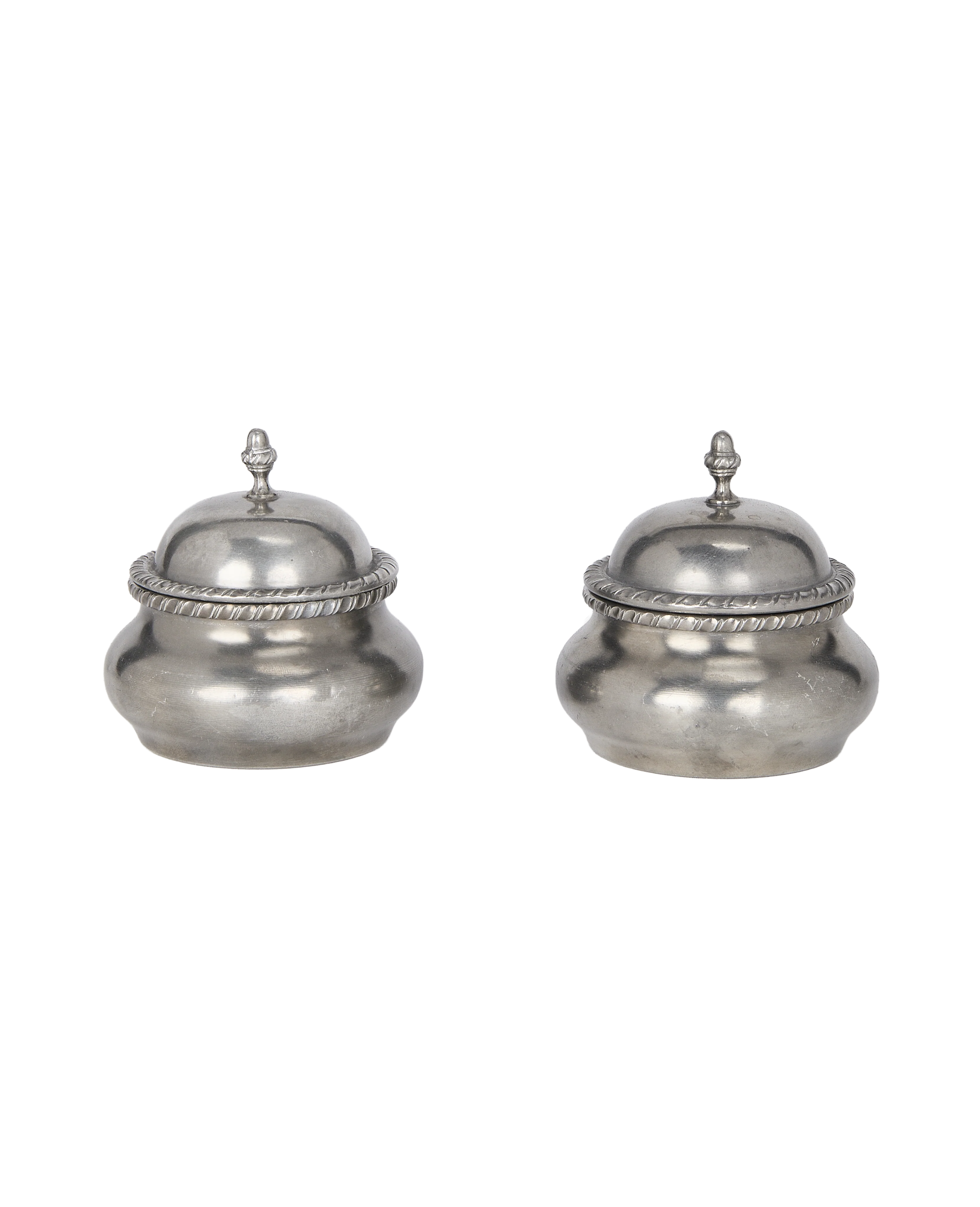 Steel Condiment Pots - Set of 2